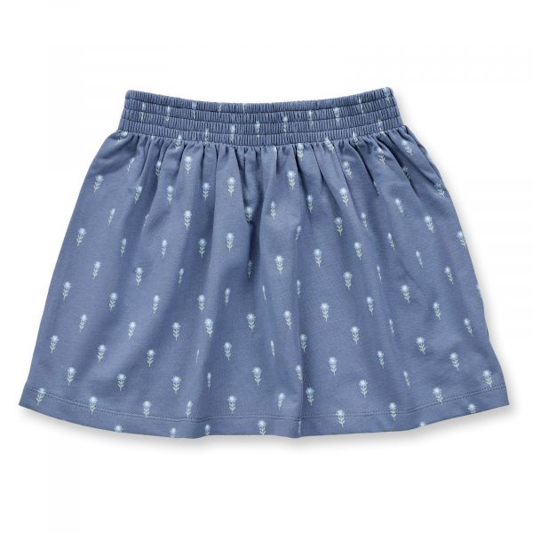 SENSE ORGANICS - MALIA SWEAT SKIRT - ROCK - AOP FLORAL BLUE