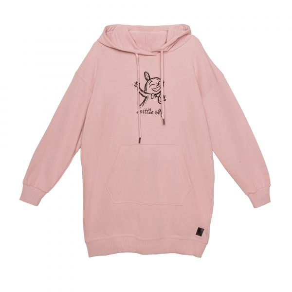 MARTINEX - MARI HOODIE SKETCH2 - MOOMON KAPUZENPULLOVER FÜR DAMEN - PINK