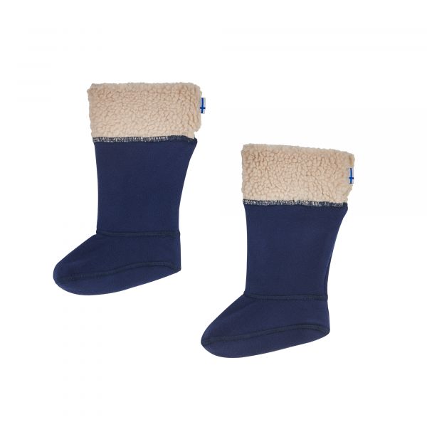 FINKID - SUKKA - WARME STIEFELSOCKEN FÜR GUMMISTIEFEL KUMI MIT UMSCHLAG AUS TEDDYFLEECE -