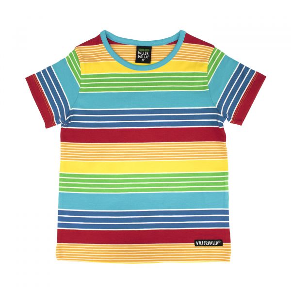 VILLERVALLA - T- SHIRT S/S STRIPE - BIO KURZARM T- SHIRT -