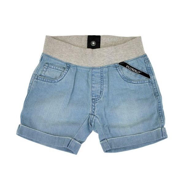 VILLERVALLA - SHORTS WITH CUFF - KURZE HOSE - LIGHT WASH