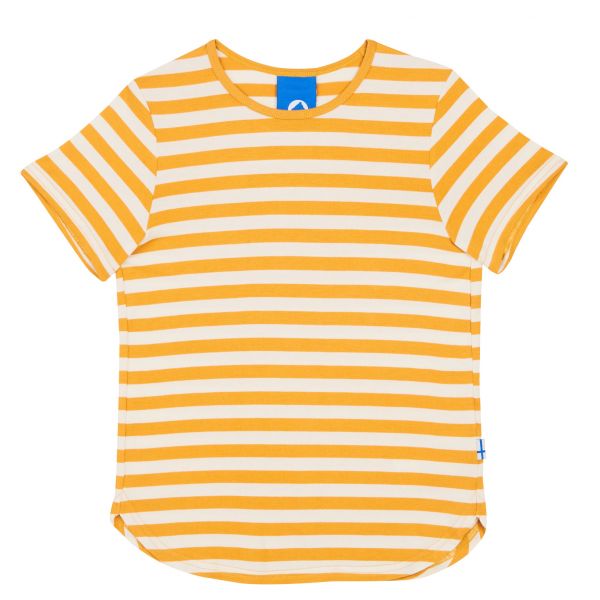 FINKID - MAALARI - GESTREIFTES KURZARM T- SHIRT AUS BAMBUSJERSEY