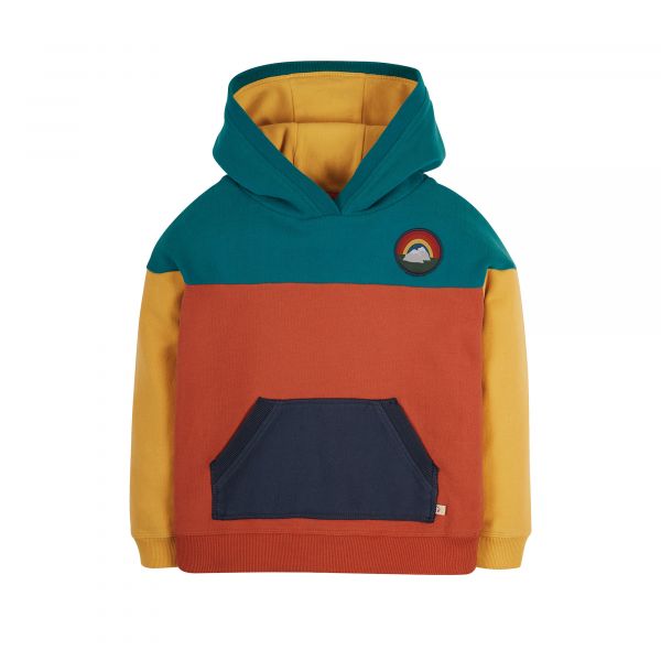 FRUGI - BEN COLOUR BLOCK HOODY - BIO KAPUZENPULLOVER