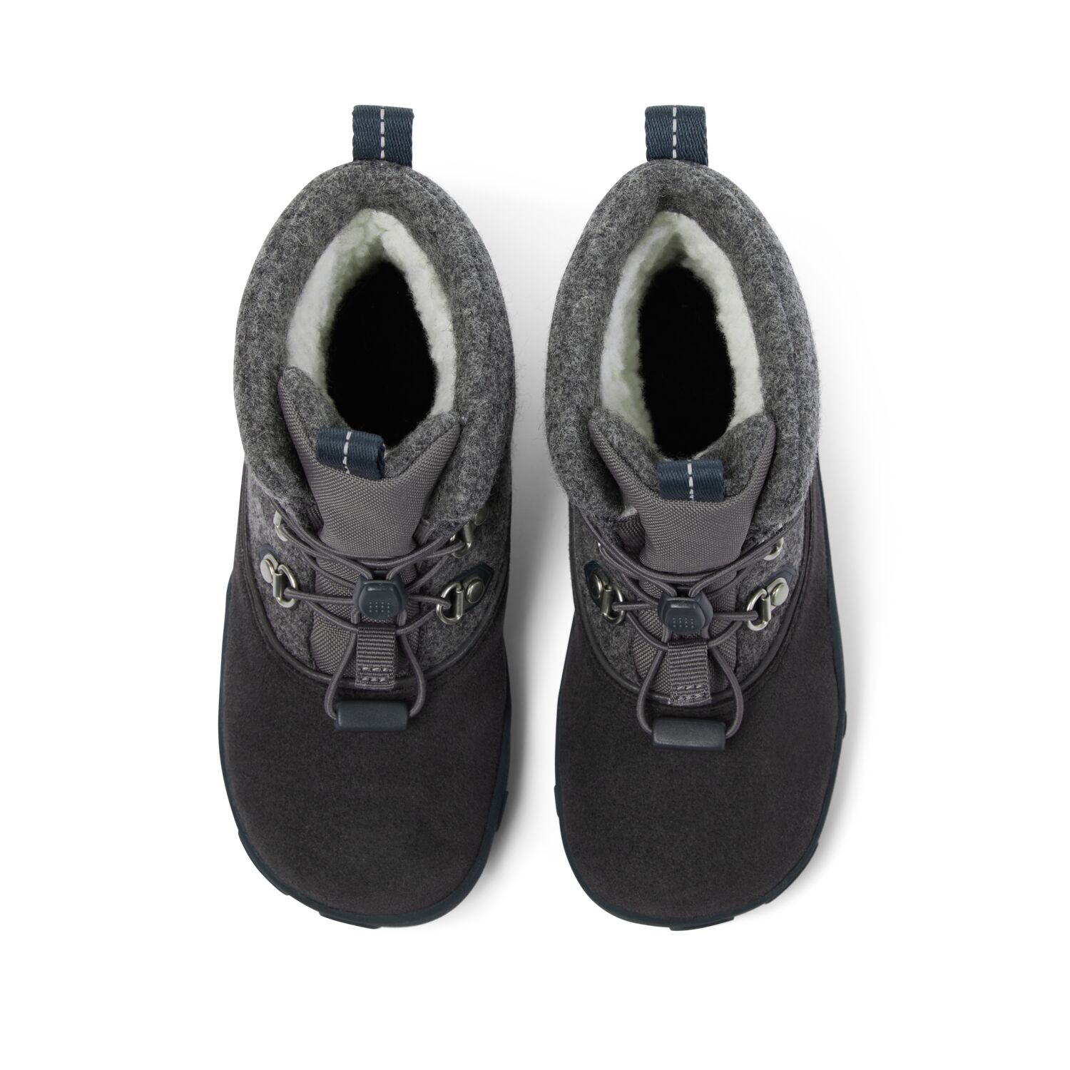 Affenzahn Minimalschuh Winter Wolle/Hund Grau, Schwarz SCHUHE