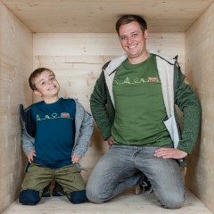 Oberteile für Herren, Partner Shirts Papa und Sohn