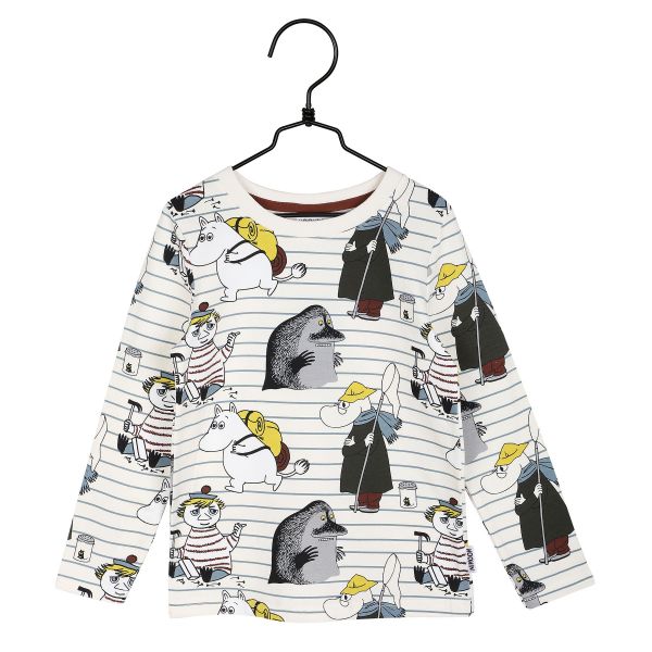 MARTINEX - YIKES SHIRT - LANGARM- OBERTEIL MIT PRINT - BLUE