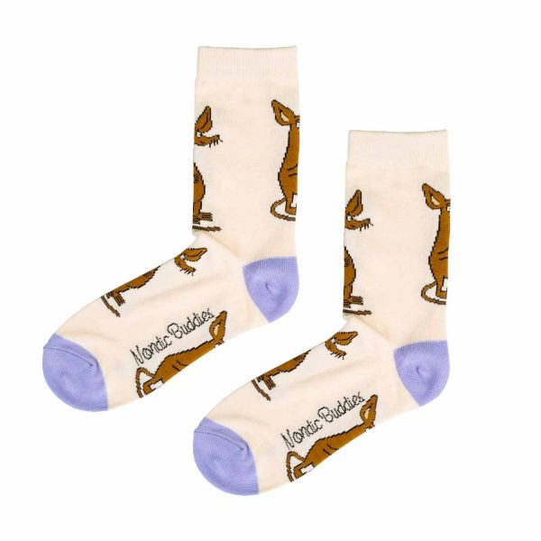 NORDIC BUDDIES - MOOMIN LADIES SOCKS - SNIFF HAPPY - BEIGE GRÖSSE 36-42