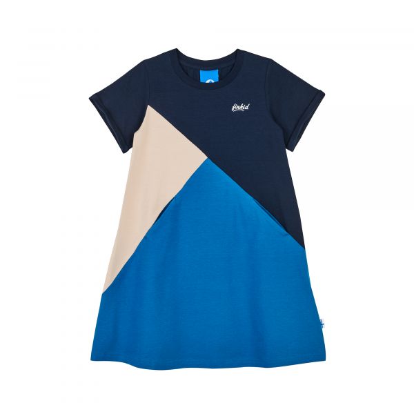 FINKID - MERIKORTTI - KURZARM KLEID IN COLORBLOCKS