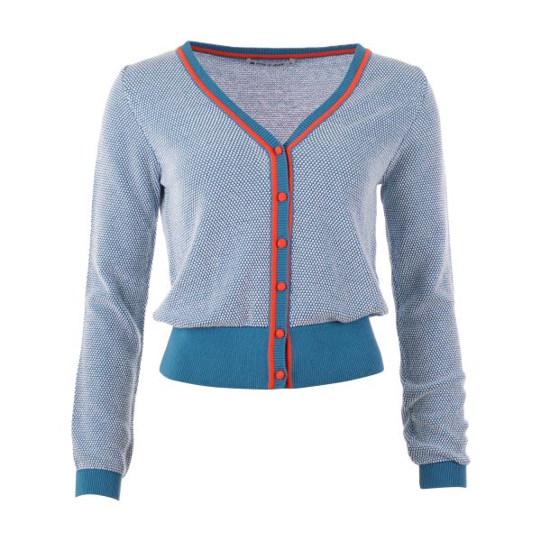 FROY & DIND - CARDIGAN GERDY - DAMEN STRICKJACKE - FAIENCE