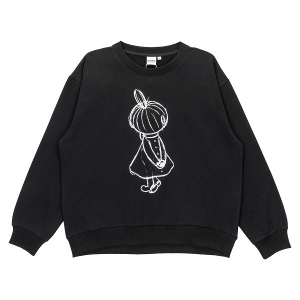MARTINEX - MANNA SWEATSHIRT DEMURE MY - LANGARM PULLOVER - BLACK