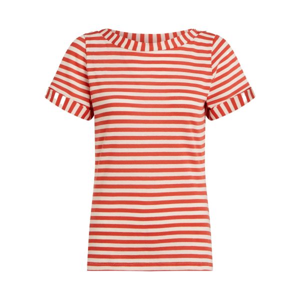 KING LOUIE - BOATNECK TOP CHOPITO STRIPE - DAMEN KURZARM OBERTEIL - SUMMER FIG