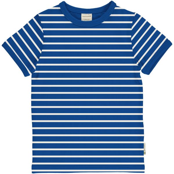 MAXOMORRA - TOP SS STRIPES STRIPES - KURZARM T- SHIRT