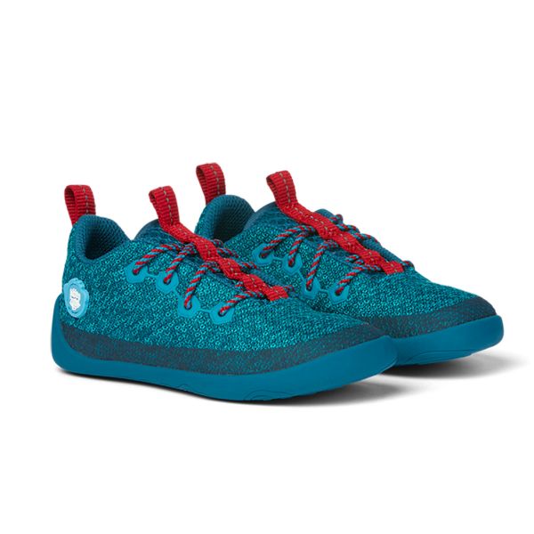 AFFENZAHN - MINIMAL BARFUSS SCHUH LOWCUT - KNIT HAI SCHNÜRER