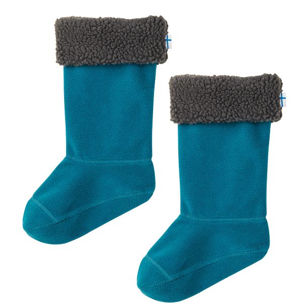 FINKID - SUKKA - WARME STIEFELSOCKEN FÜR GUMMISTIEFEL KUMI MIT UMSCHLAG AUS TEDDYFLEECE -