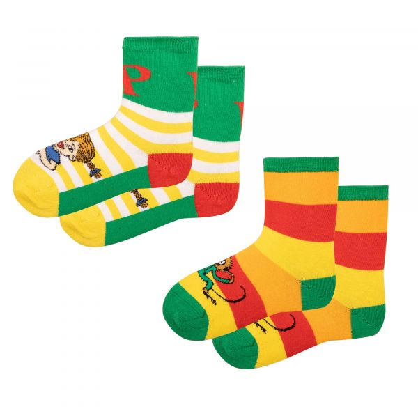 MARTINEX - PIPPI SOCKS - SOCKEN IN 2-ER PACK - GREEN