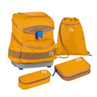 FINKID - BUDDY - SCHULRUCKSACK - SET KOMPLETT - GOLDEN YELLOW/CINNAMON FINKID - BUDDY - SCHULRUCKSACK - SET KOMPLETT - GOLDEN YELLOW/CINNAMON