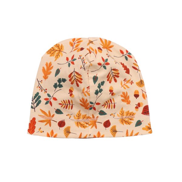 WALKIDDY - AUTUMN LEAVES-BEANIE - MÜTZE - CREME/MULTI