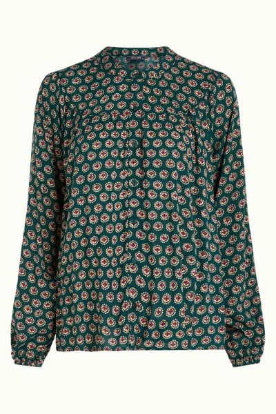 KING LOUIE - NALA BLOUSE ELLIOT - DAMEN BLUSE - PINE GREEN