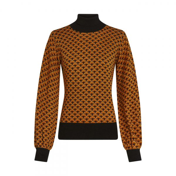 KING LOUIE - ROLLNECK TOP FRIO - DAMEN OBERTEIL - CABERNET RED