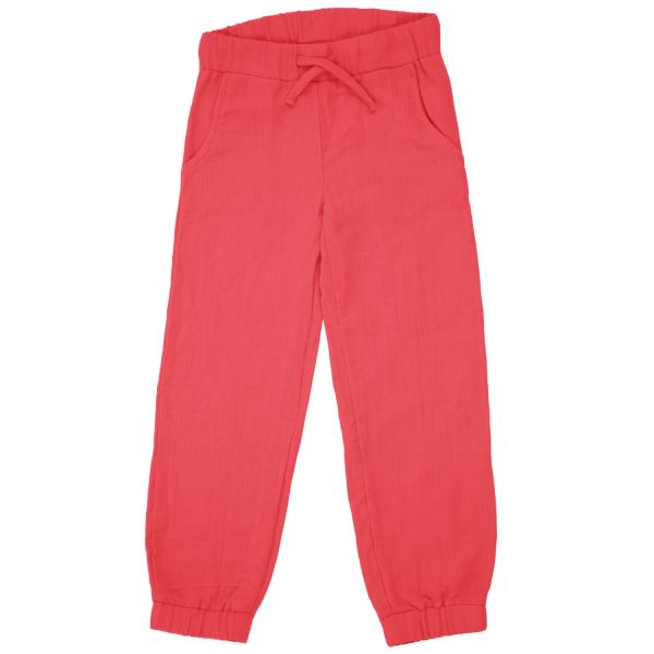 MAXOMORRA - PANTS MUSLIN SOLID - LEICHTE SOMMERHOSE