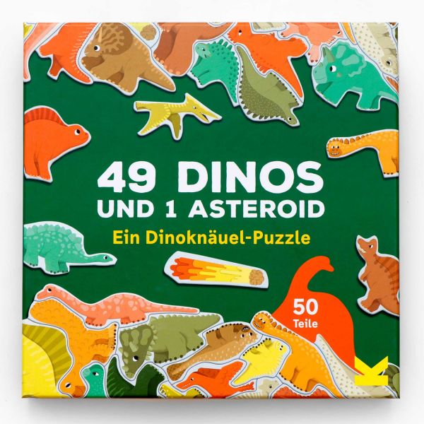 LAURENCE KING - 49 DINOS UND EIN ASTEROID - DINOKNÄUL PUZZLE FÜR KINDER 50 TEILE