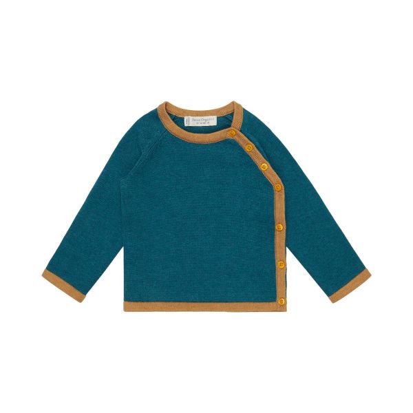 SENSE ORGANICS - P. PICASSO KNITTED BABY WRAP JACKET - STRICKJACKE