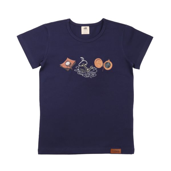 WALKIDDY - JERSEY T-SHIRT - KURZARM - PIRATE SHIPS NAVY