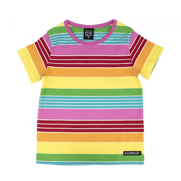 VILLERVALLA - T- SHIRT S/S STRIPE - BIO KURZARM T- SHIRT -