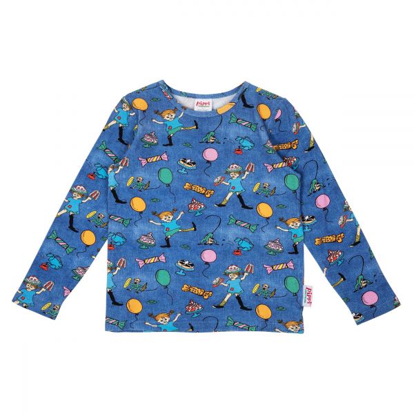 MARTINEX - PARTY PIPPI SHIRT - LANGARMSHIRT - DENIM