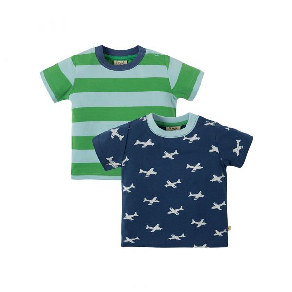 FRUGI - TRESCO KURZARM T- SHIRTS - ZWEIERPACK