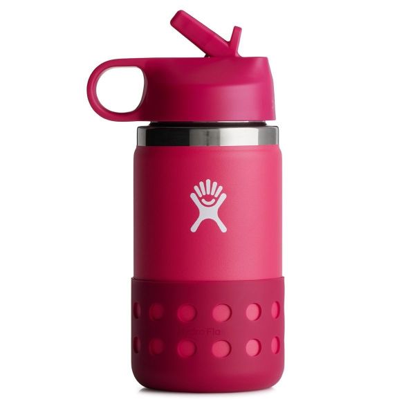HYDRO FLASK - 12 OZ KIDS WITE MOUTH STRAW LID AND BOOT - ISOLIERTER KINDER TRINKBECHER - 345 m