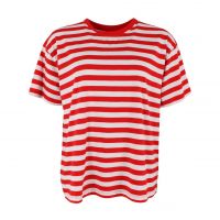 DANEFAE - DANEBASIC BOXY TEE - GESTREIFTES DAMEN KURZARMSHIRT DANEFAE - DANEBASIC BOXY TEE - GESTREIFTES DAMEN KURZARMSHIRT