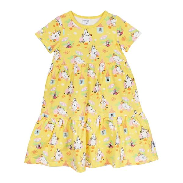 BEACH DRESS - KURZARM KLEID - YEL