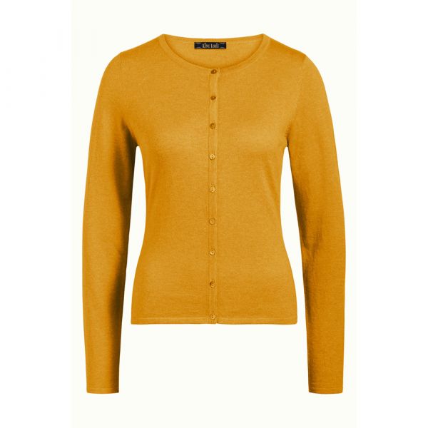 KING LOUIE - CARDI ROUNDNECK COCOON - DAMEN CARDIGAN - HONEY