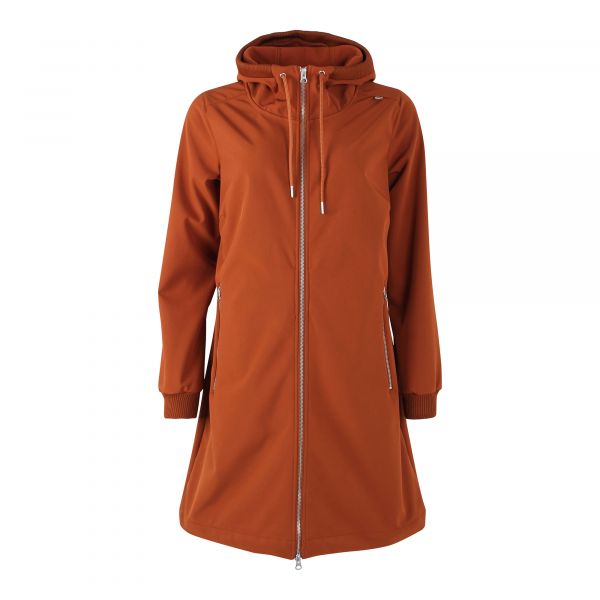 DANEFAE - DANEJANE SOFTSHELL - DAMEN SOFTSHELLMANTEL - DARK RUST