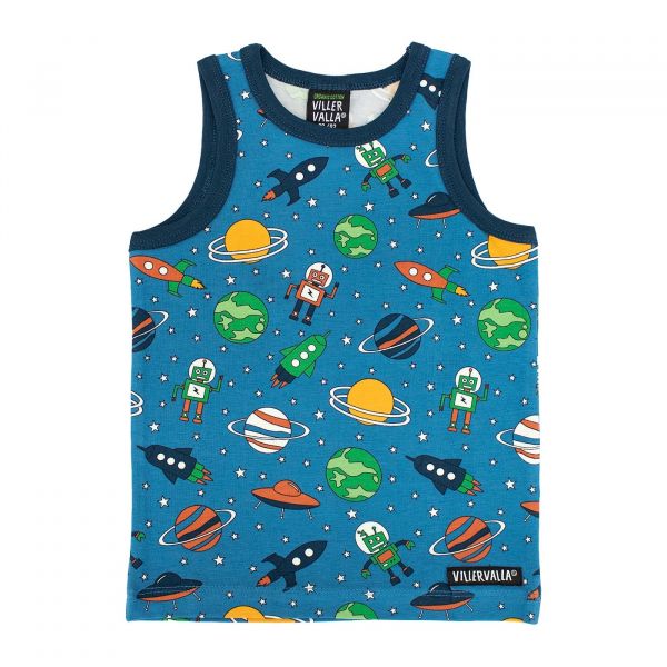 VILLERVALLA - TANK TOP - UNTERHEMD MIT SPACE PRINT