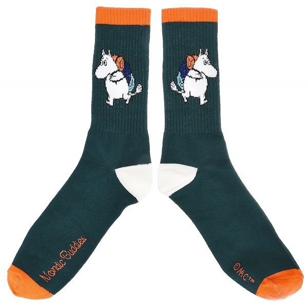 NORDIC BUDDIES - MOOMIN RETRO MEN SOCKS - GREEN - GRÖSSE 40-45