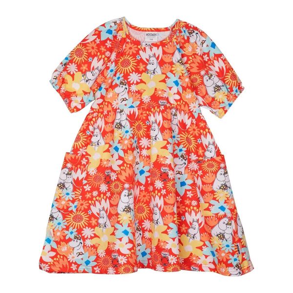 SUMMERLY DRESS - KURZARM KLEID - RED