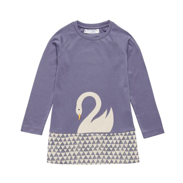 Sense Organics - LILJA Kleid - Blue Granite/Swan