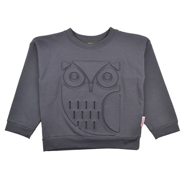 BABA - Owl sweater embossed - Langarmshirt mit Prägung - EULE