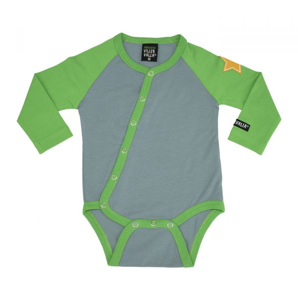 VILLERVALLA - BODY W. SLANTED OPENING - LANGAM BODY MIT KNOPFLEISTE