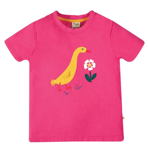 FRUGI - AVERY APPLIQUE TOP - KURZARM T- SHIRT -