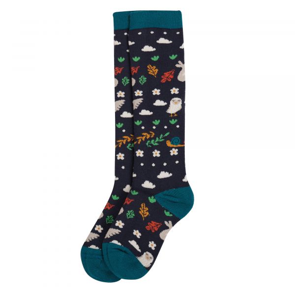 FRUGI - BRILLIANT BOOT SOCKS - KNIESTRÜMPFE - INDIA INK TRACTOR