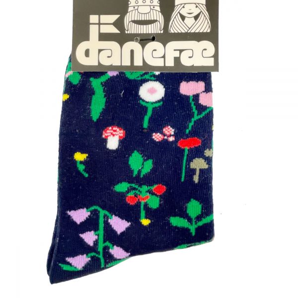 DANEFAE - DANESOCKS - KINDER SOCKEN - BLACK BOTANICAL