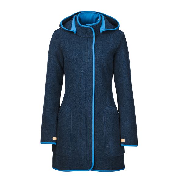 FINSIDE - NOORA - DAMEN WOLLFLEECE LANGJACKE - ZIP IN INNENJACKE