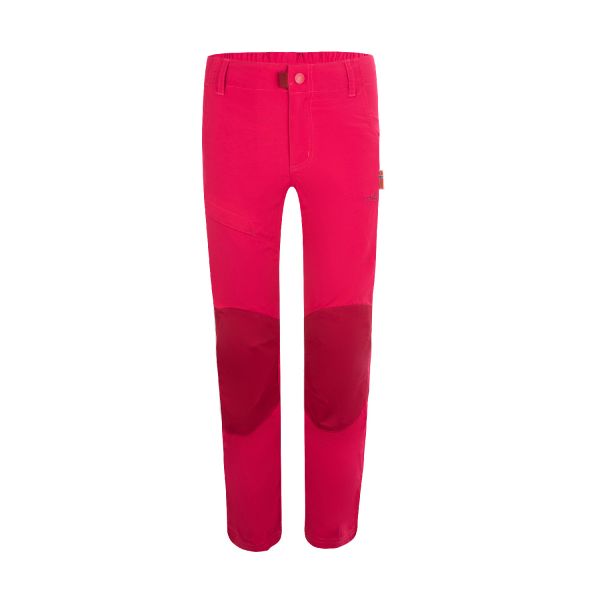 TROLLKIDS - KIDS HAMMERFEST PANTS PRO SLIM FIT - TREKKINGHOSE MIT ABNEHMBAREN BEINEN - RUBINE RED