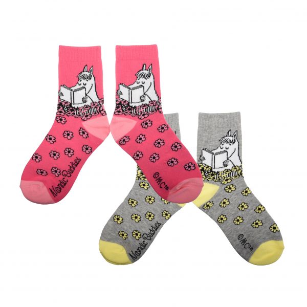 NORDIC BUDDIES - MOOMIN KIDS SOCKS 2-ER PACK - SNORKMAIDEN