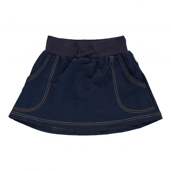 MAXOMORRA - SKIRT SWEAT - WEICHER SWEAT ROCK - INDIGO