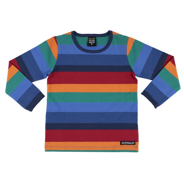 VILLERVALLA - T-SHIRT L/S STRIPES - GESTREIFTES LANGARMSHIRT