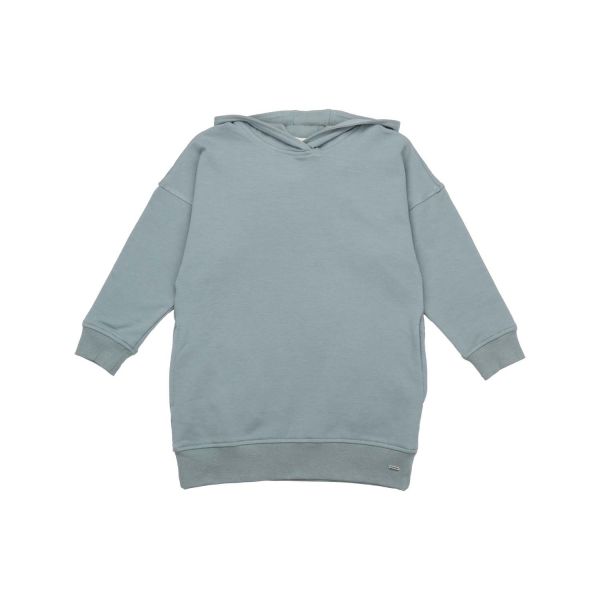 WALKIDDY - SWEAT HOODIE DRESS - KAPUZENKLEID - GREEN